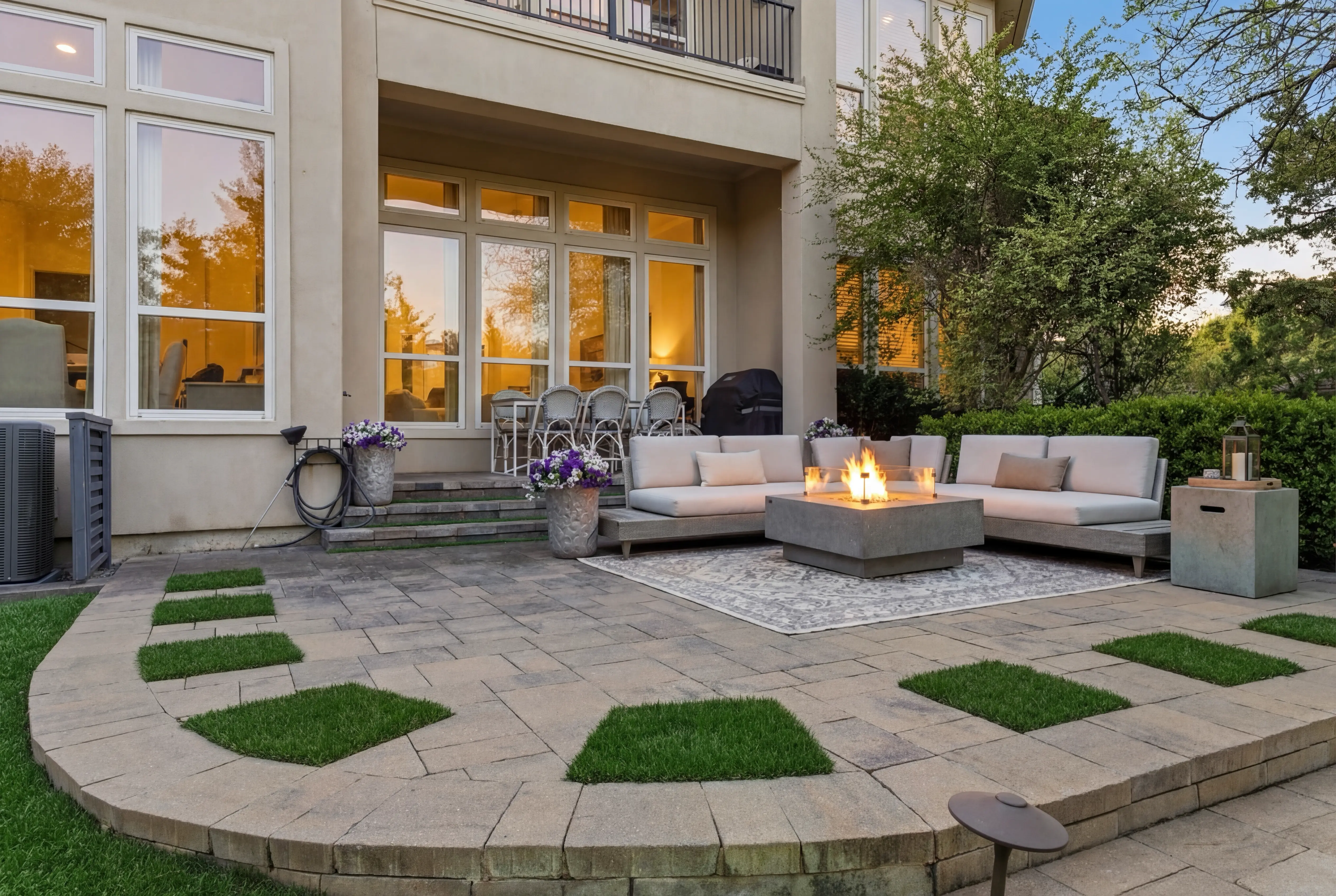 Patio and outdoor living area